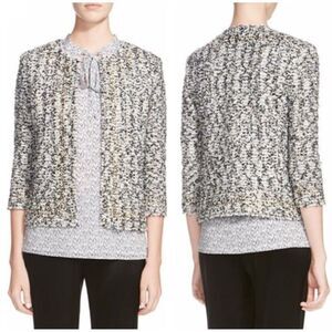 St. John Couture Amour Embellished Tweed Jacket Size 16